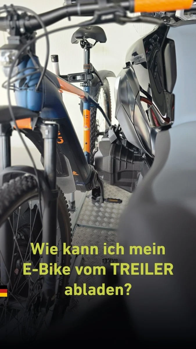 Wie kann ich mein E-Bike vom EILX abladen?