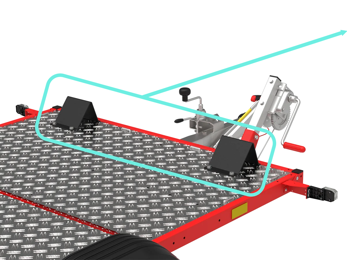 Wheel chocks on the Microlino’s track width